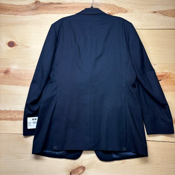Joseph Abboud Blazer Size 46 XL Blue Navy Coat 2 Button Reda Wool SX Nch NEW - Picture 14 of 15